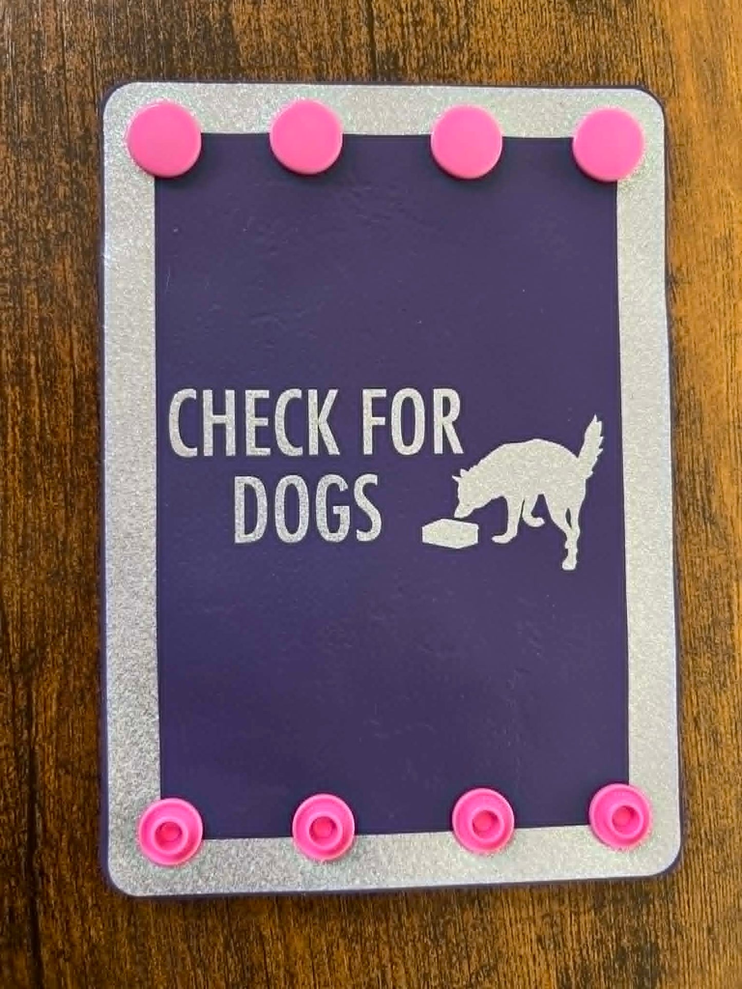 Check for Dogs Steering Wheel Wrap