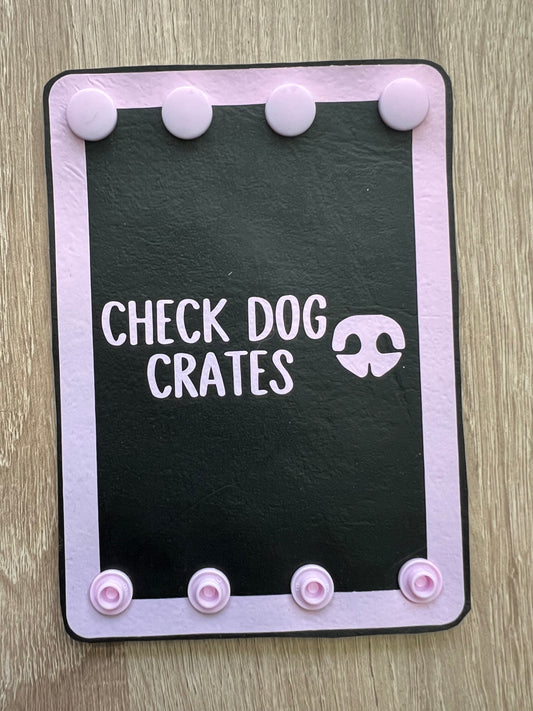 Check Dog Crates Steering Wheel Wrap