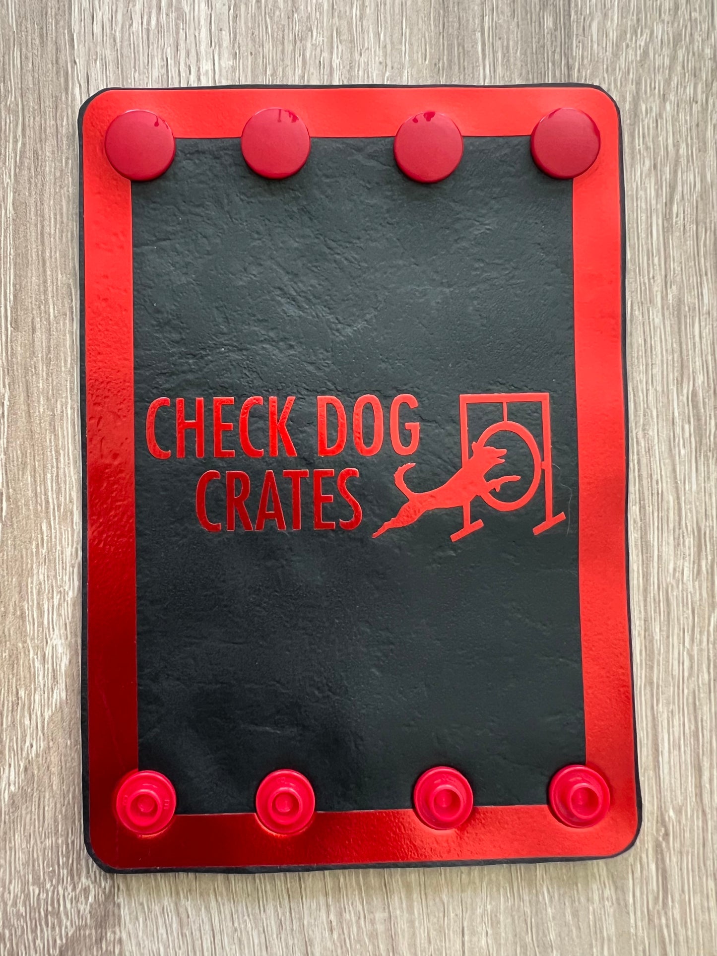 Check Dog Crates Steering Wheel Wrap