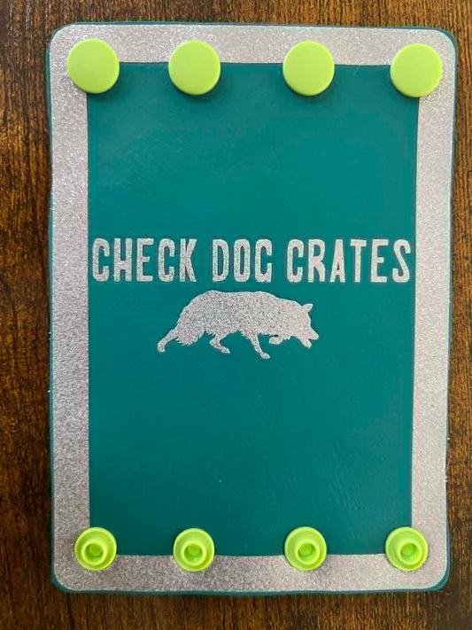 Check Dog Crates Steering Wheel Wrap
