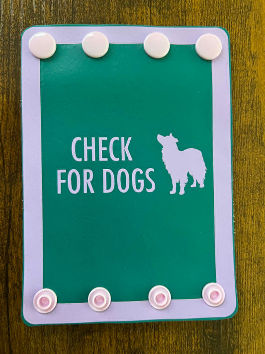 Check For Dogs Steering Wheel Wrap