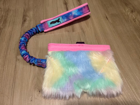 Faux Fur Treat Pouch Tug