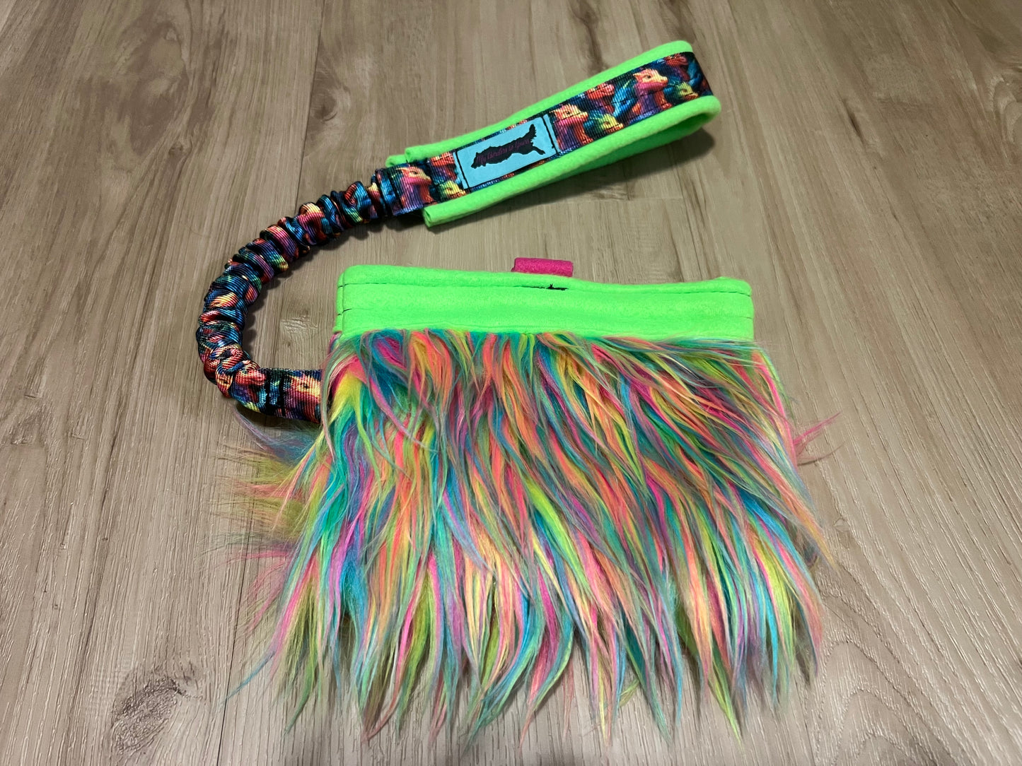 Faux Fur Treat Pouch Tug