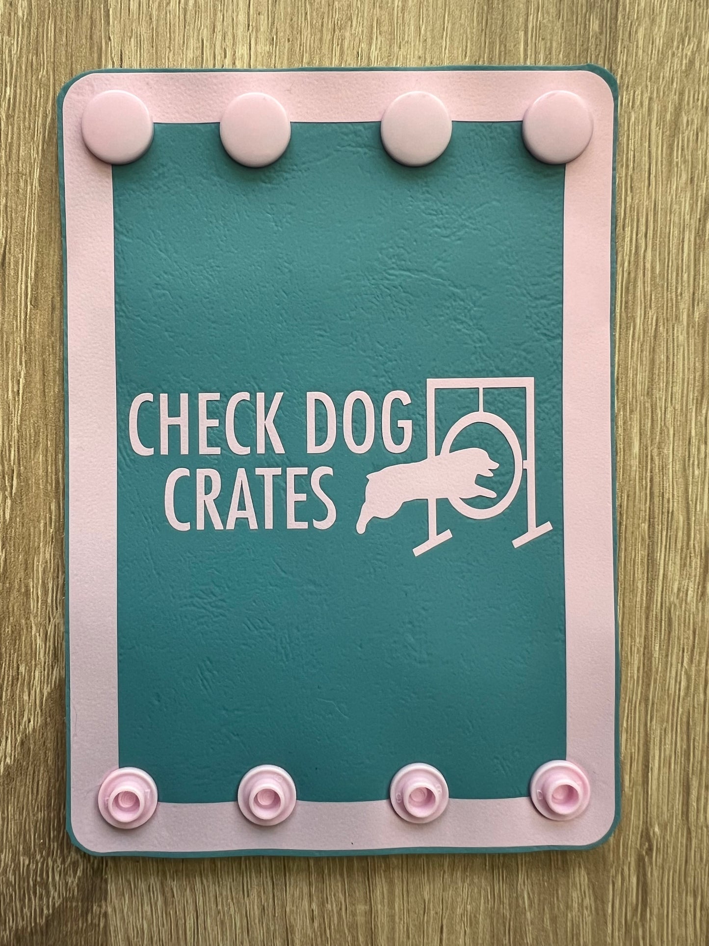 Check Dog Crates Steering Wheel Wrap