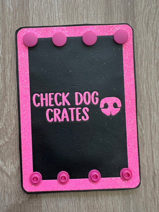 Check Dog Crates Steering Wheel Wrap