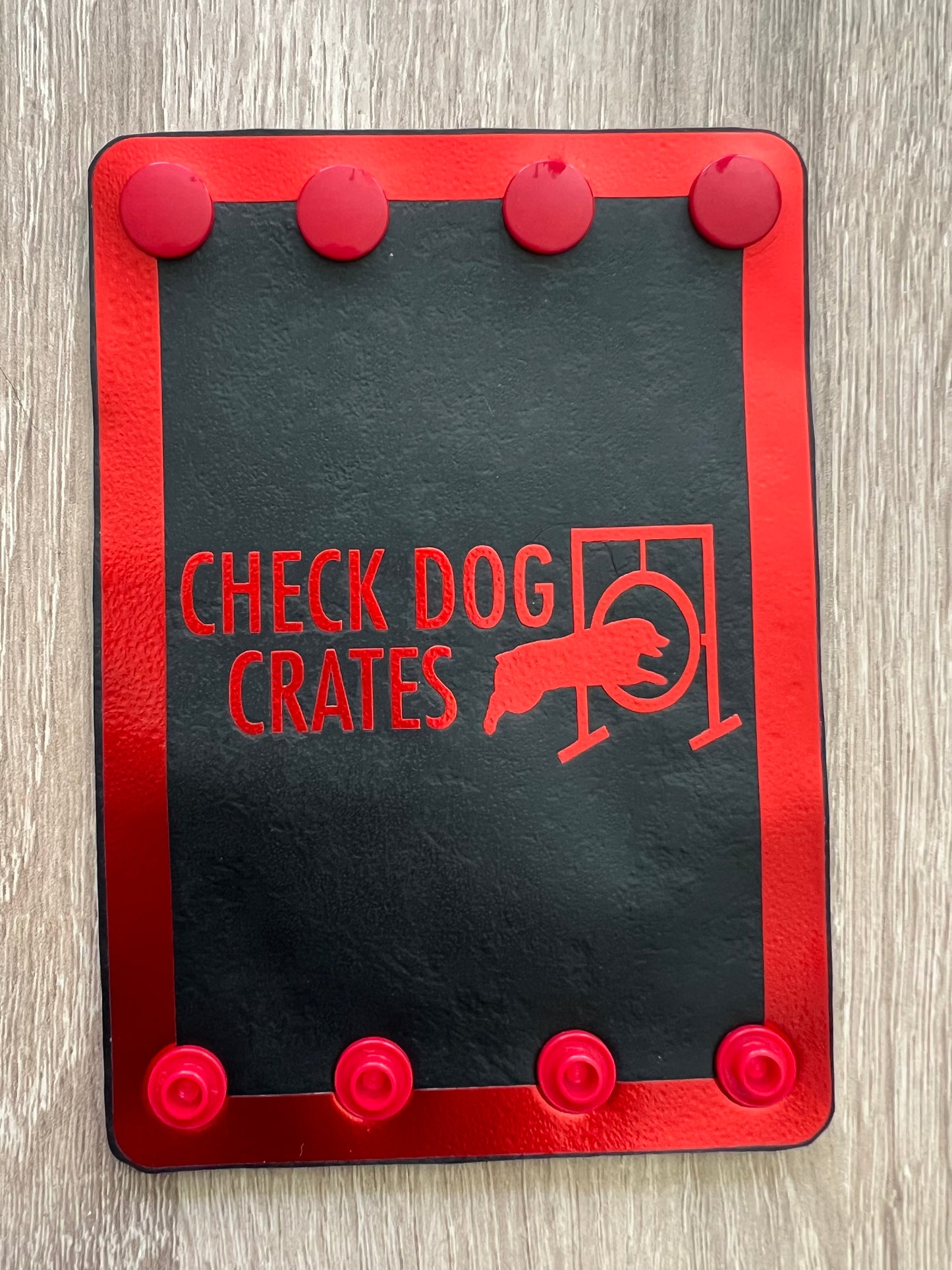 Check Dog Crates Steering Wheel Wrap