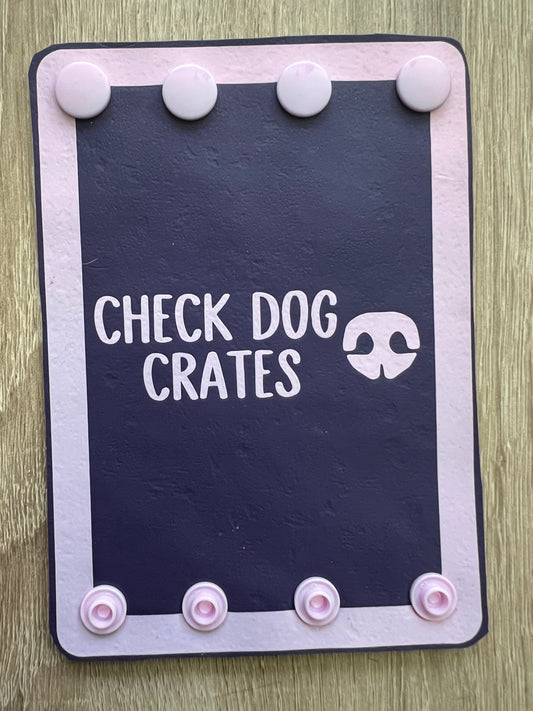 Check Dog Crates Steering Wheel Wrap