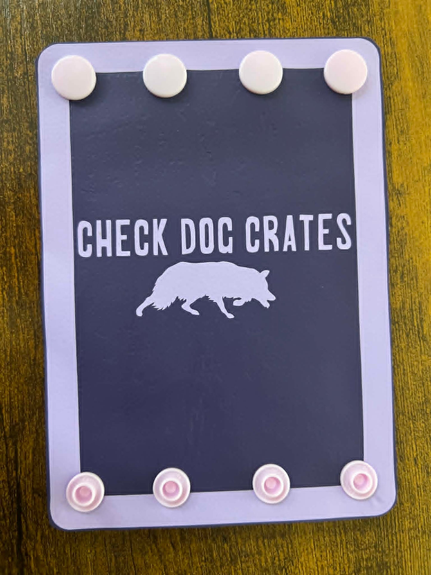 Check Dog Crates Steering Wheel Wrap