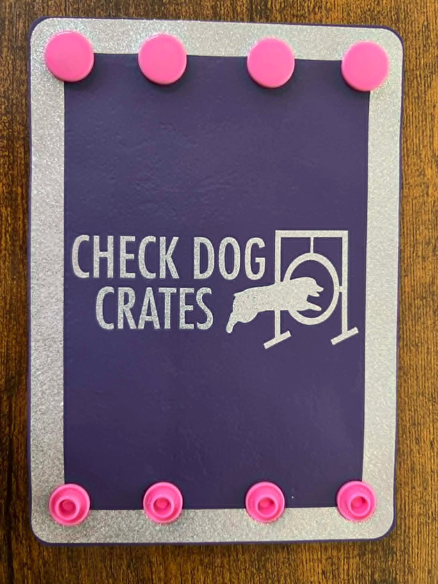 Check Dog Crates Steering Wheel Wrap