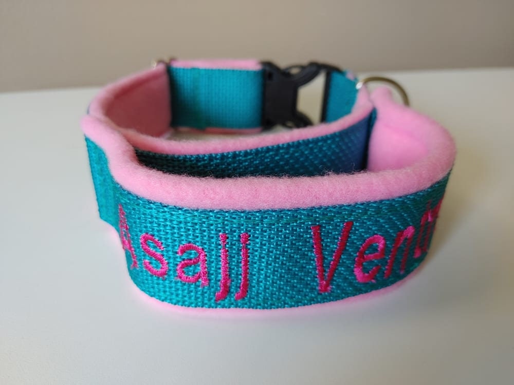 1" Fleece lined Handle Collar (Flyball Collar)